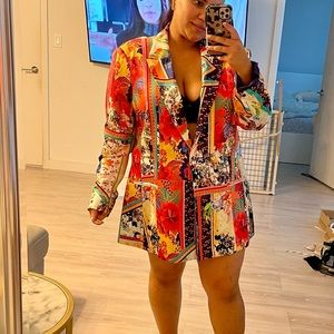 Misa Hylton flowers blazer never worn